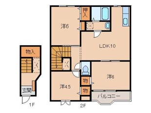 エンブレムⅡの物件間取画像